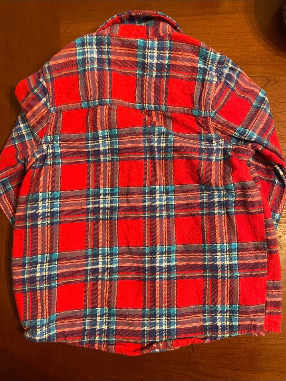 OshKosh B'gosh Red and Blue Plaid Button-Down Shirt